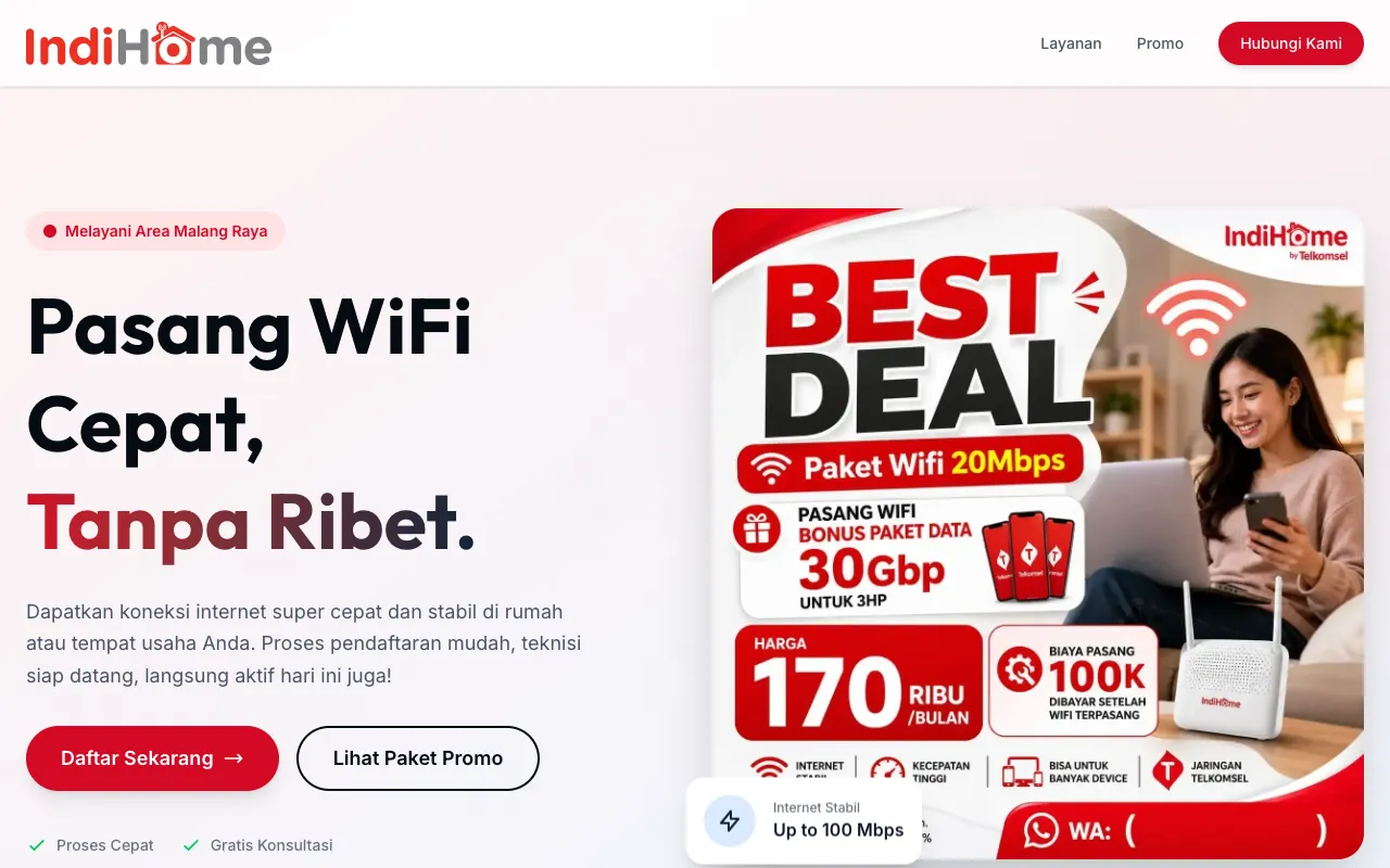 Jasa Pasang Wifi Malang